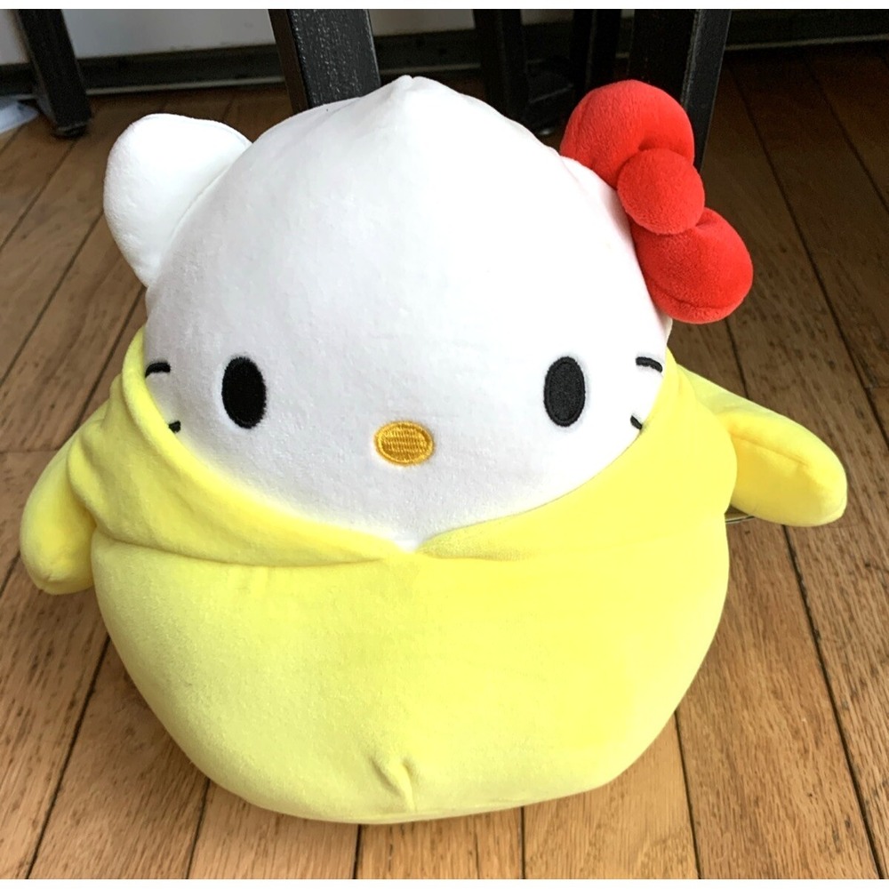 NEW Hello Kitty Squishmallow Pompompurin Hoodie Plush 8" Sanrio Jazwares wTAG - Picture 2 of 6